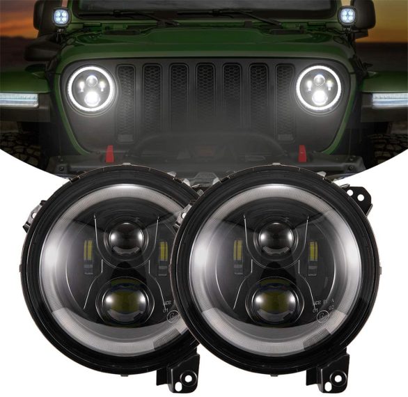 Best Halo Headlights for Jeep Wrangler to Boost Vision Towing Less